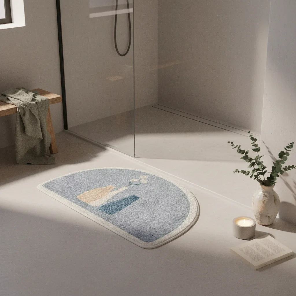 Half Moon Non-Slip Bath Mat