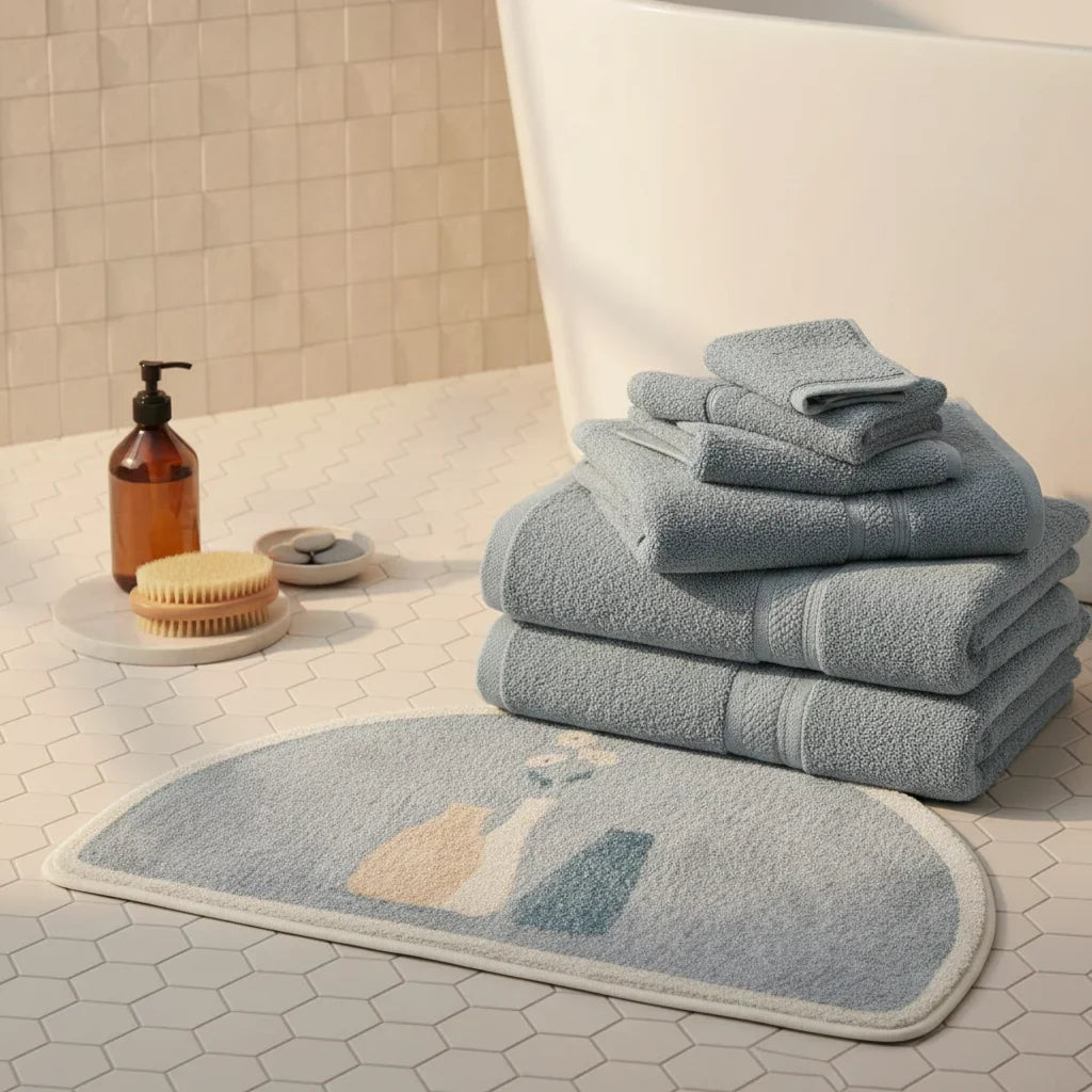 Half Moon Non-Slip Bath Mat