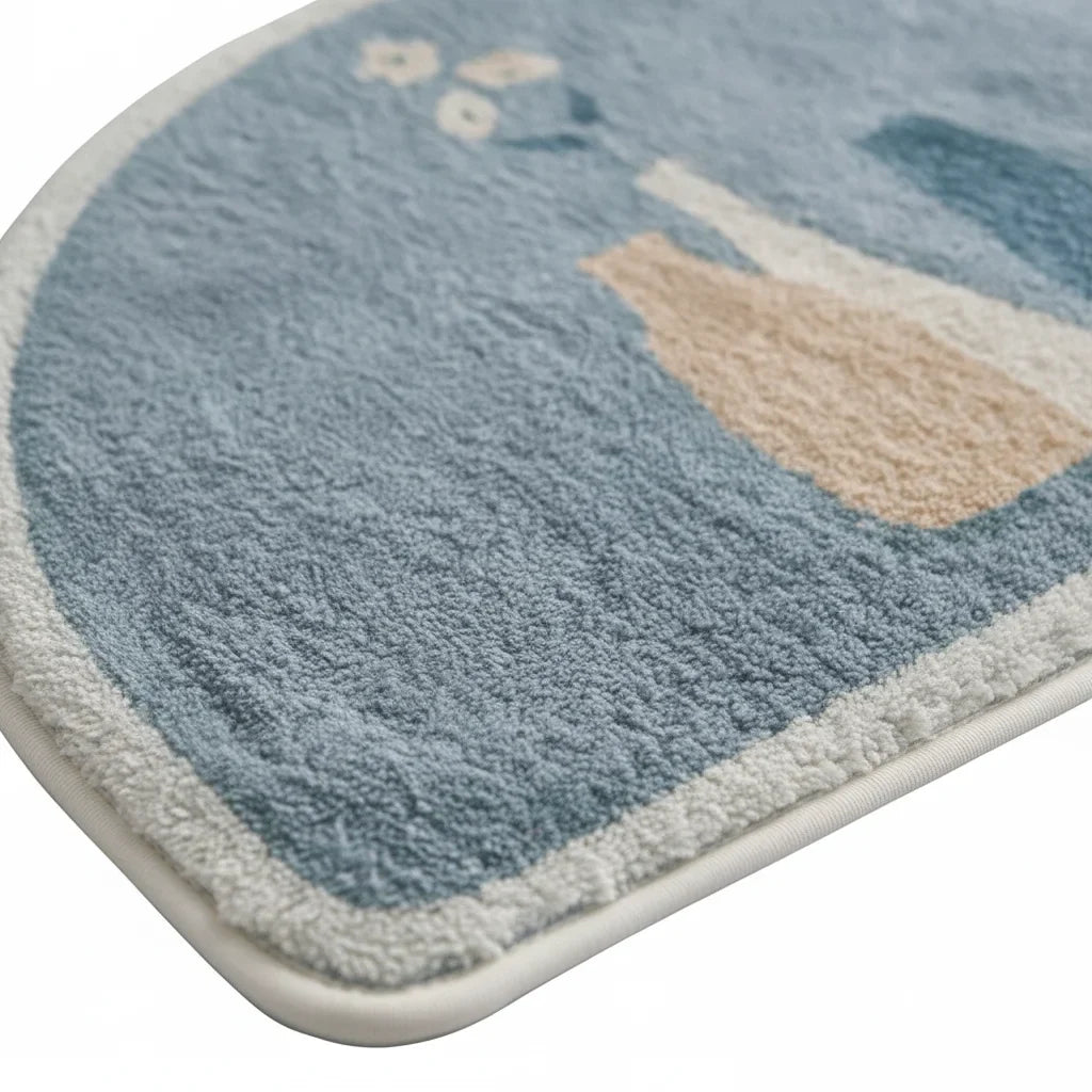 Half Moon Non-Slip Bath Mat
