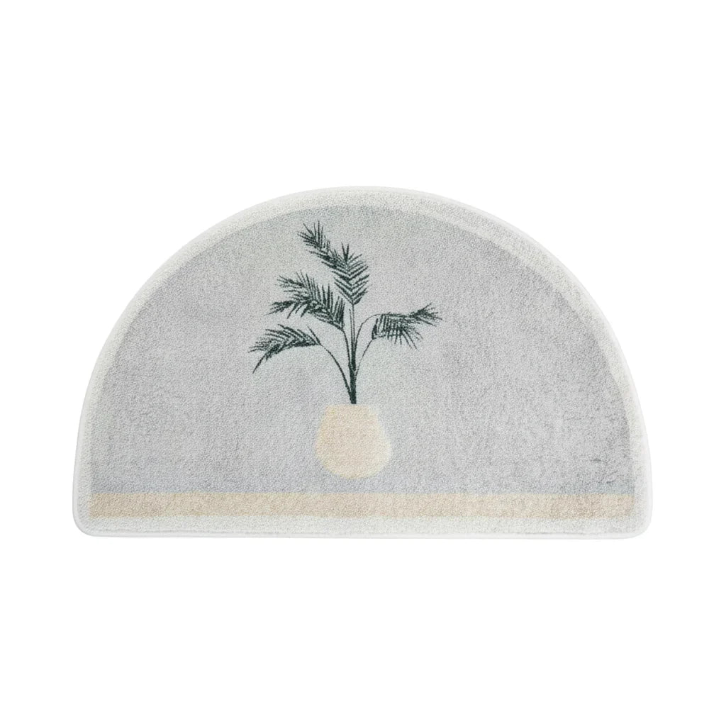 Half Moon Gray Bath Mat