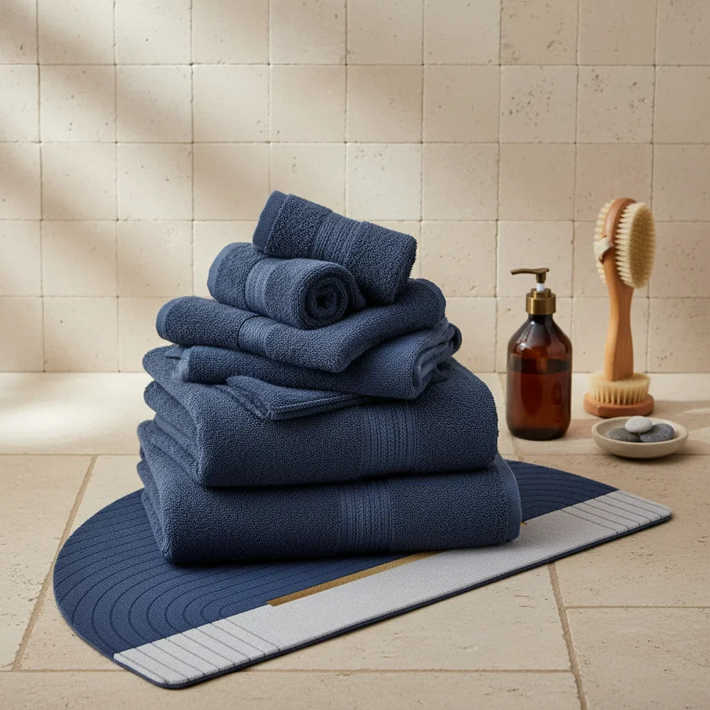Half Round Bath Mat - close-up texture