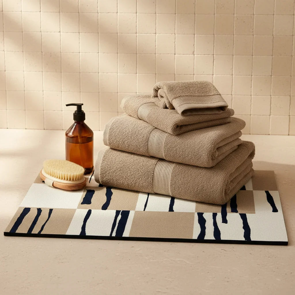 Diatomite Modern Art Bath Mat