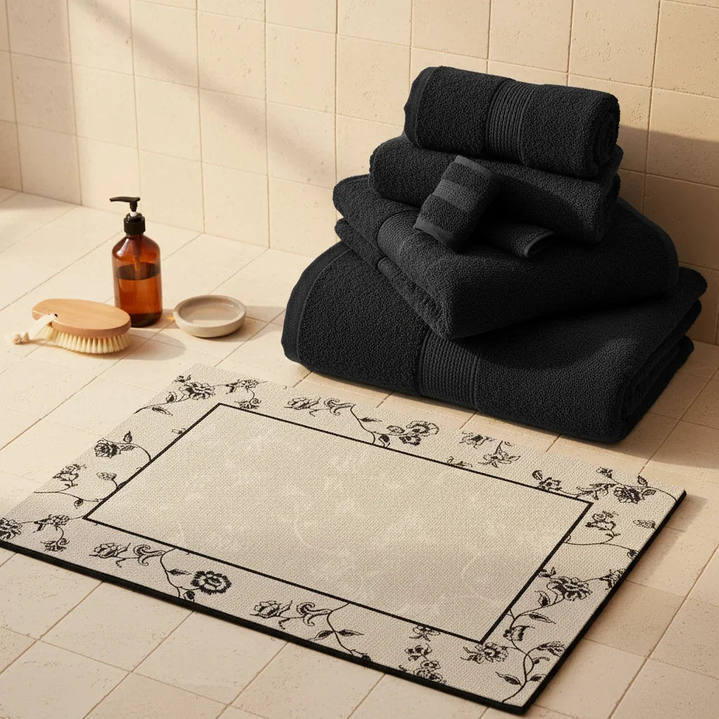Diatomite Baroque Bath Mat