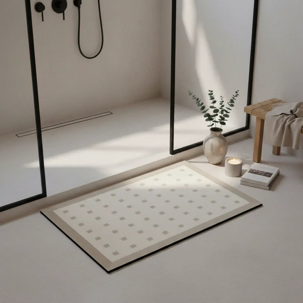 Diatomite Classic Design Bath Mat