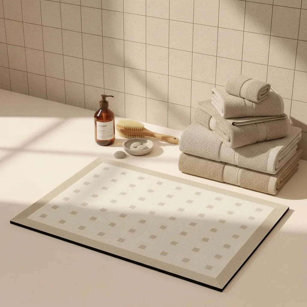 Diatomite Classic Design Bath Mat
