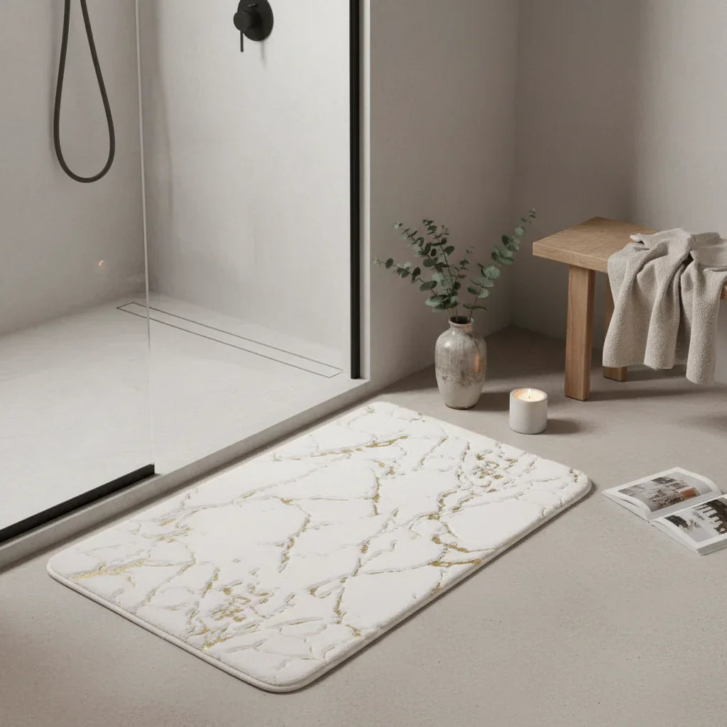 Effect Marble Bath Mat