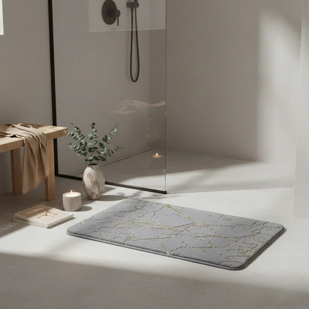 Effect Marble Bath Mat