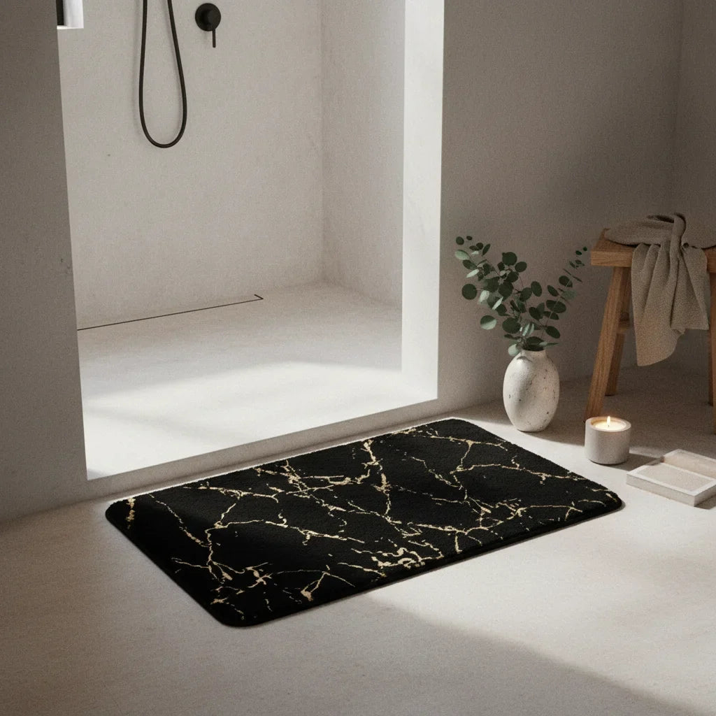Effect Marble Bath Mat