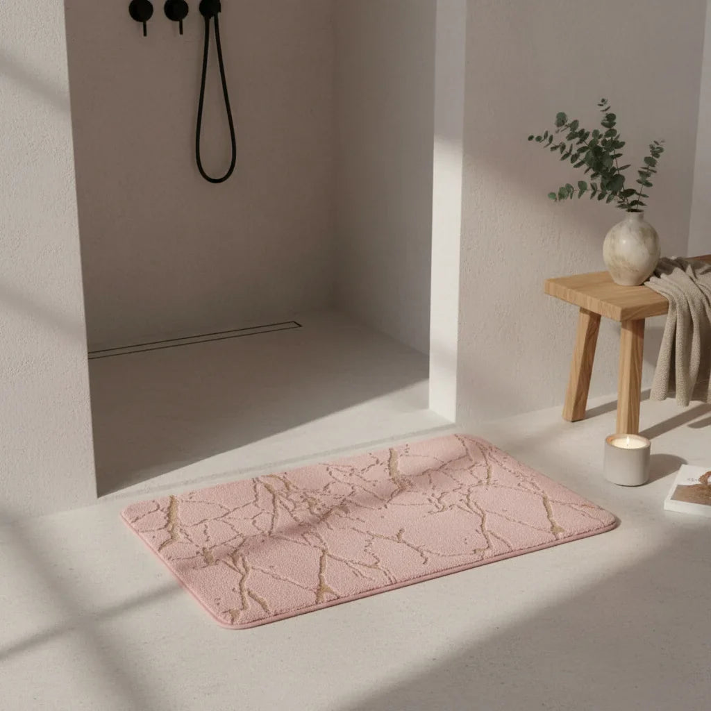Effect Marble Bath Mat