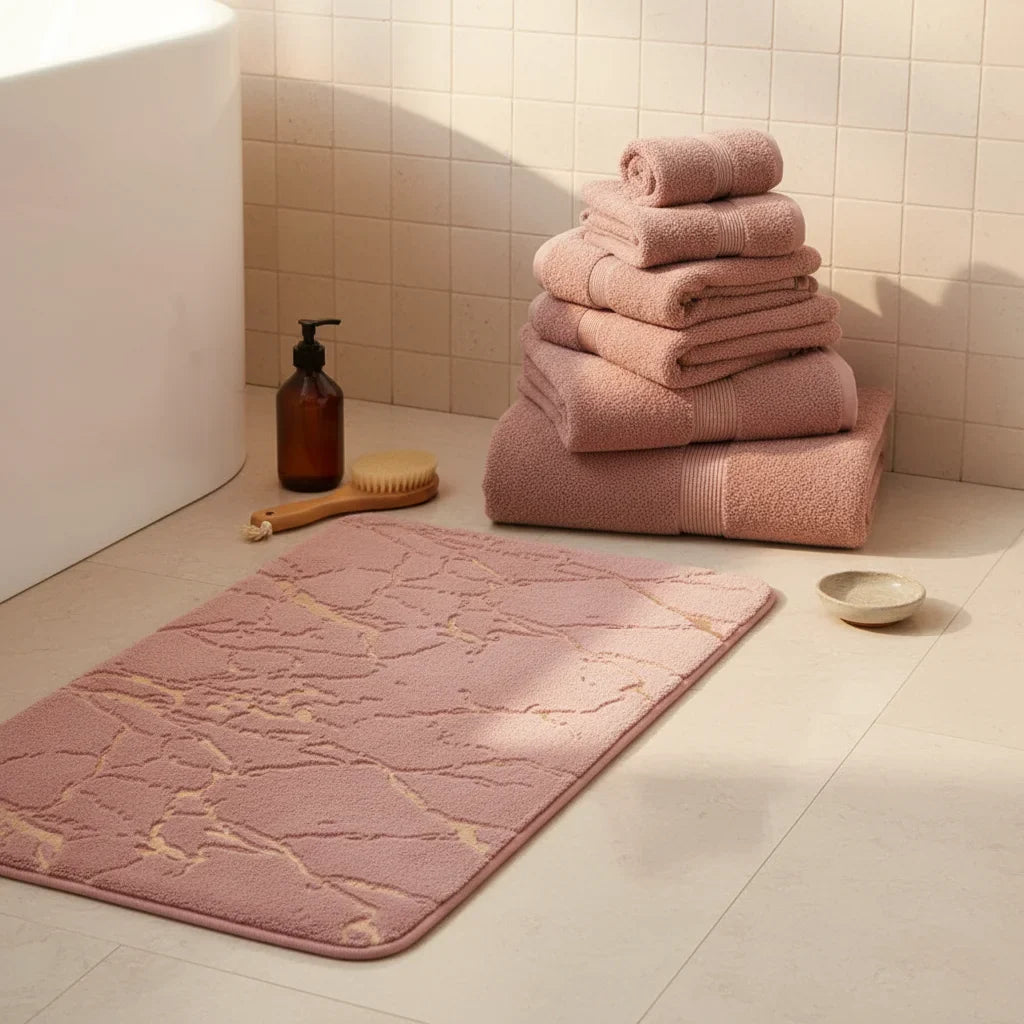 Effect Marble Bath Mat