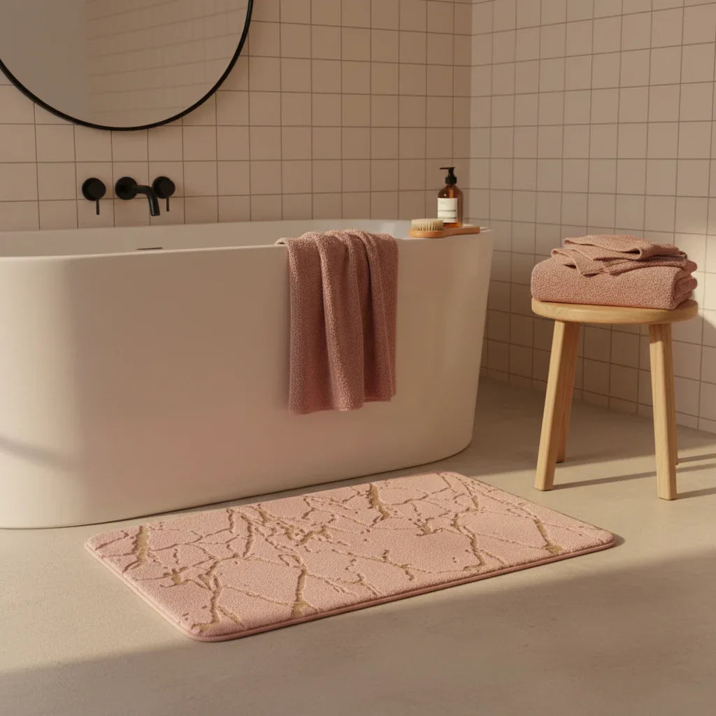 Effect Marble Bath Mat