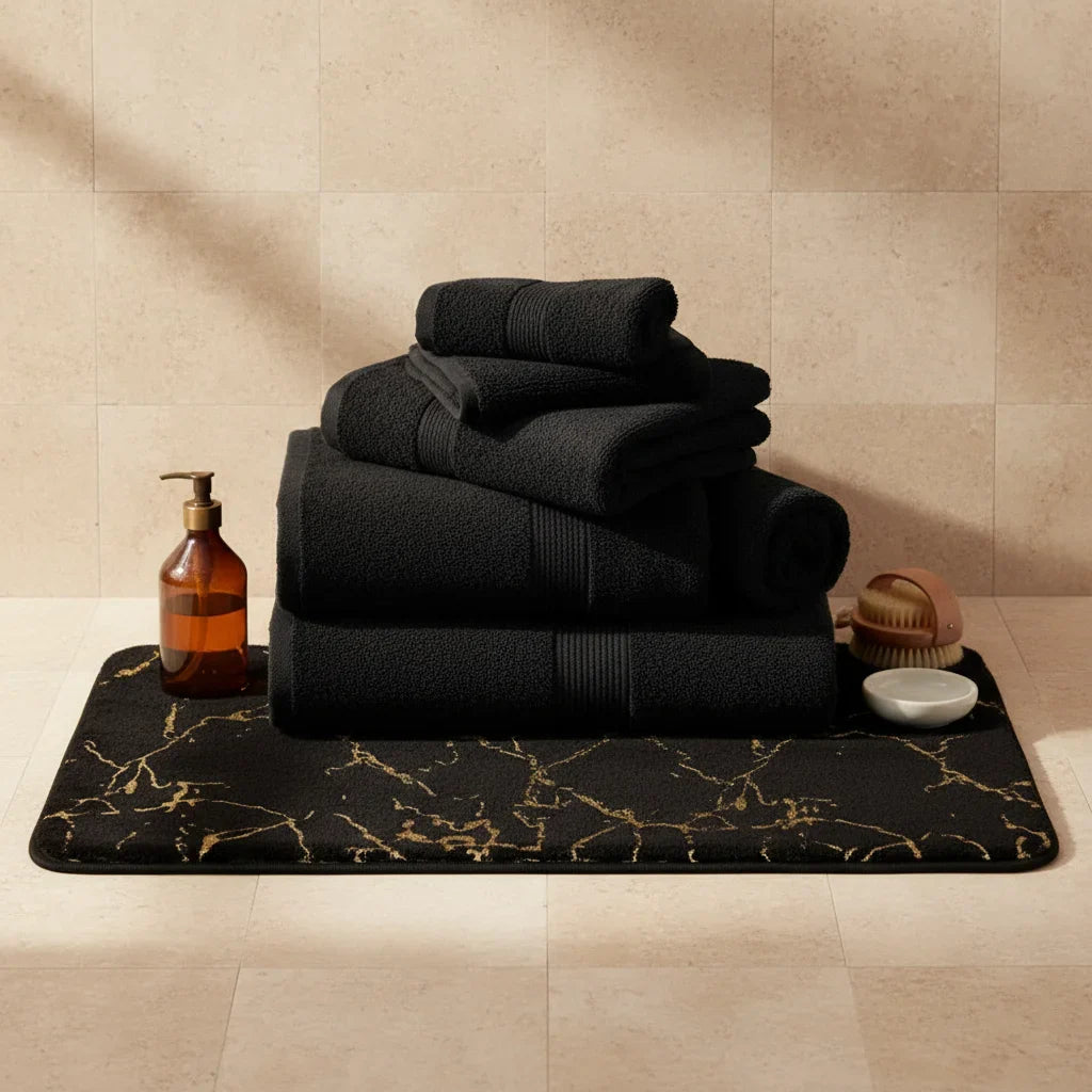 Effect Marble Bath Mat