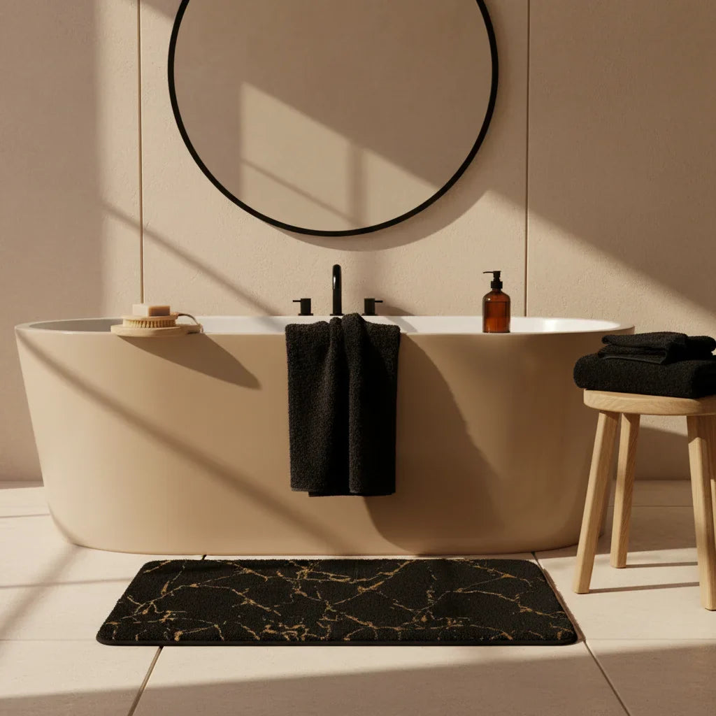 Effect Marble Bath Mat