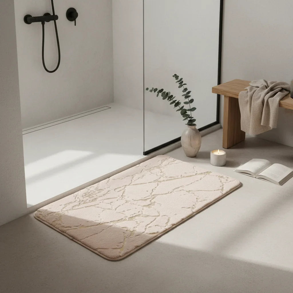 Effect Marble Bath Mat