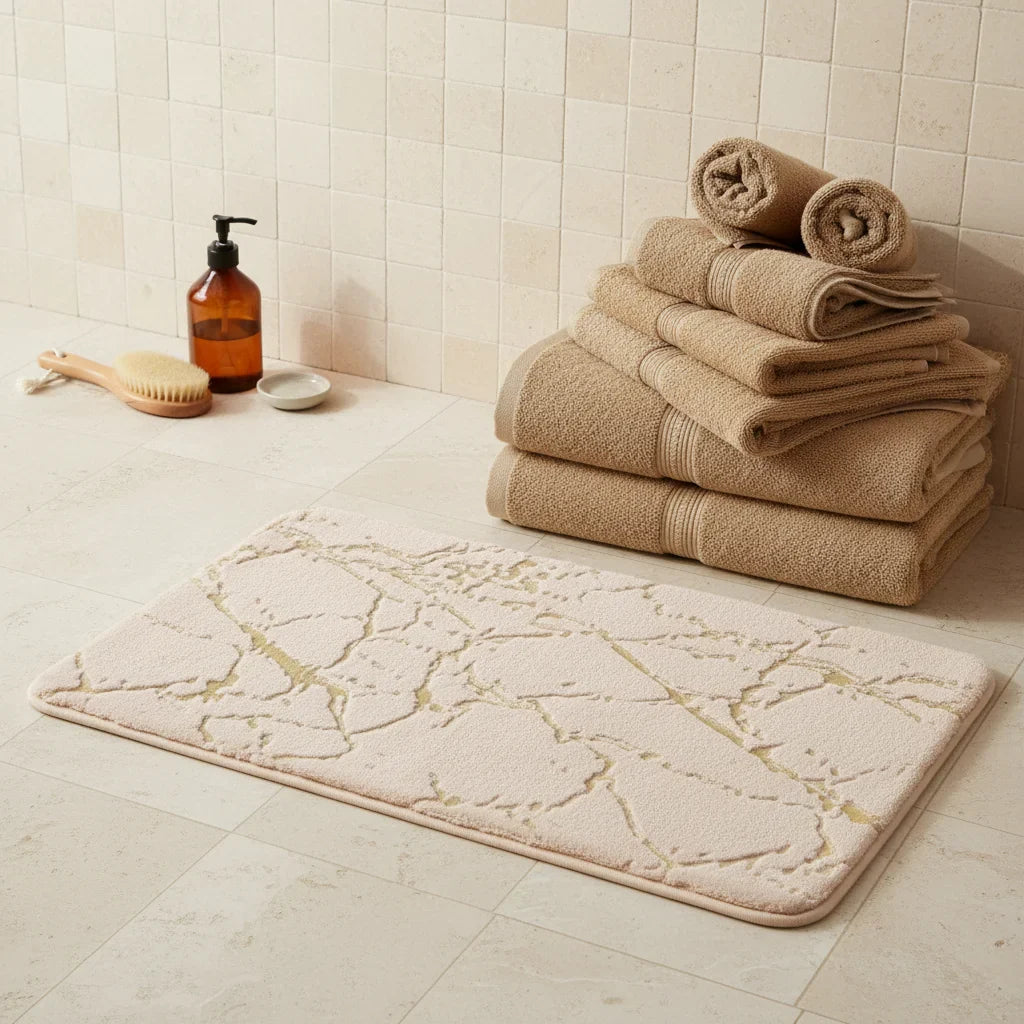 Effect Marble Bath Mat
