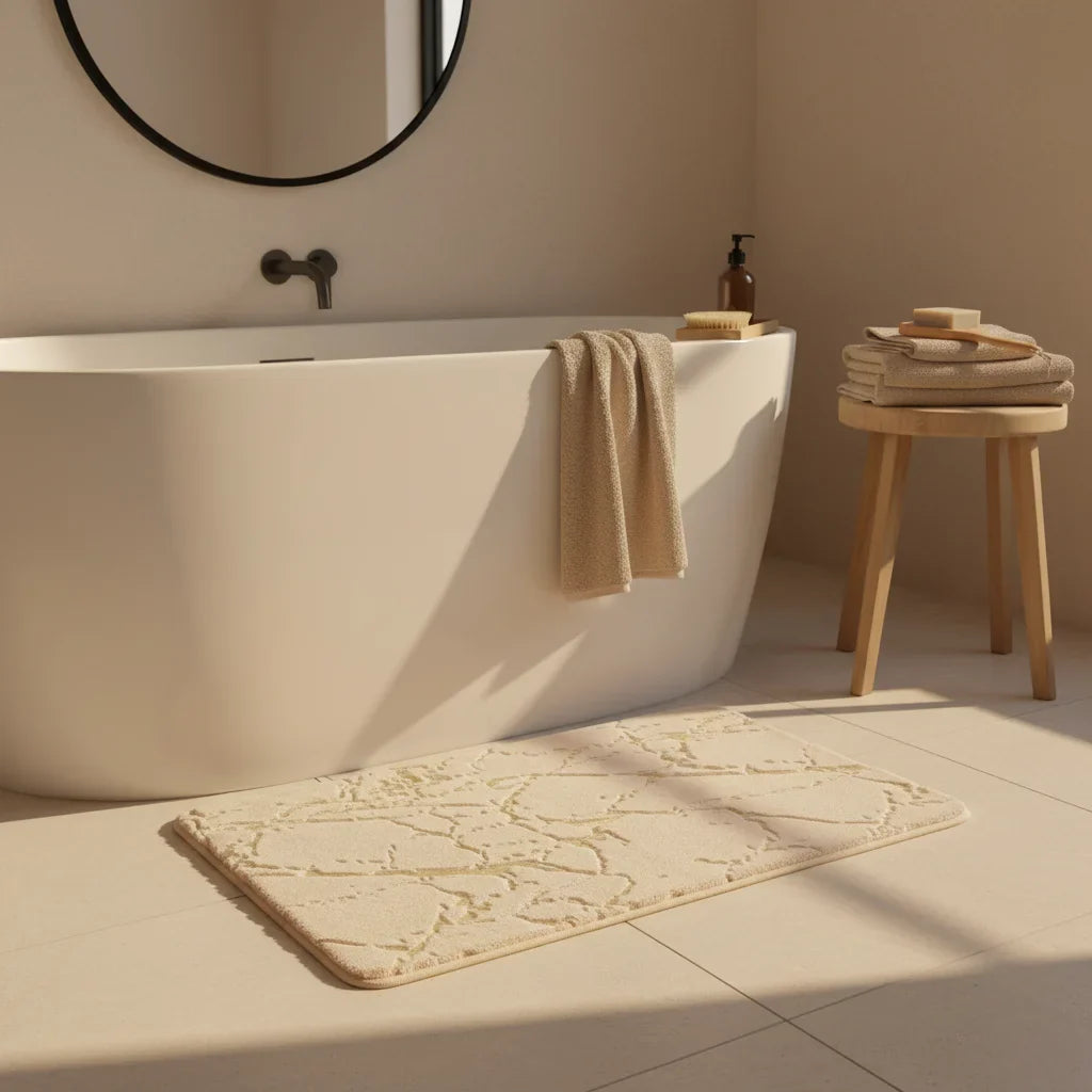 Effect Marble Bath Mat