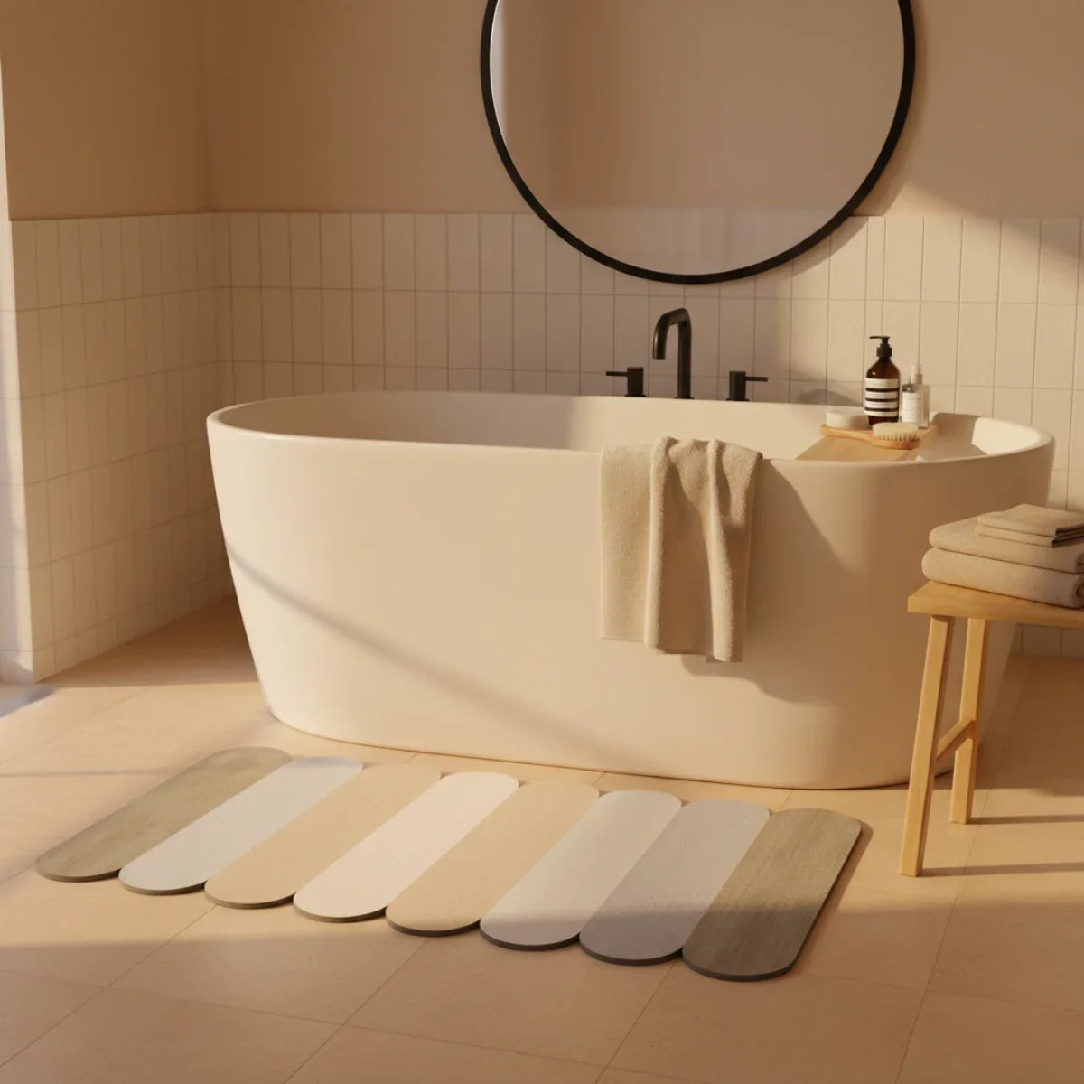 Flexible Mineral Diatomite Bath Mat