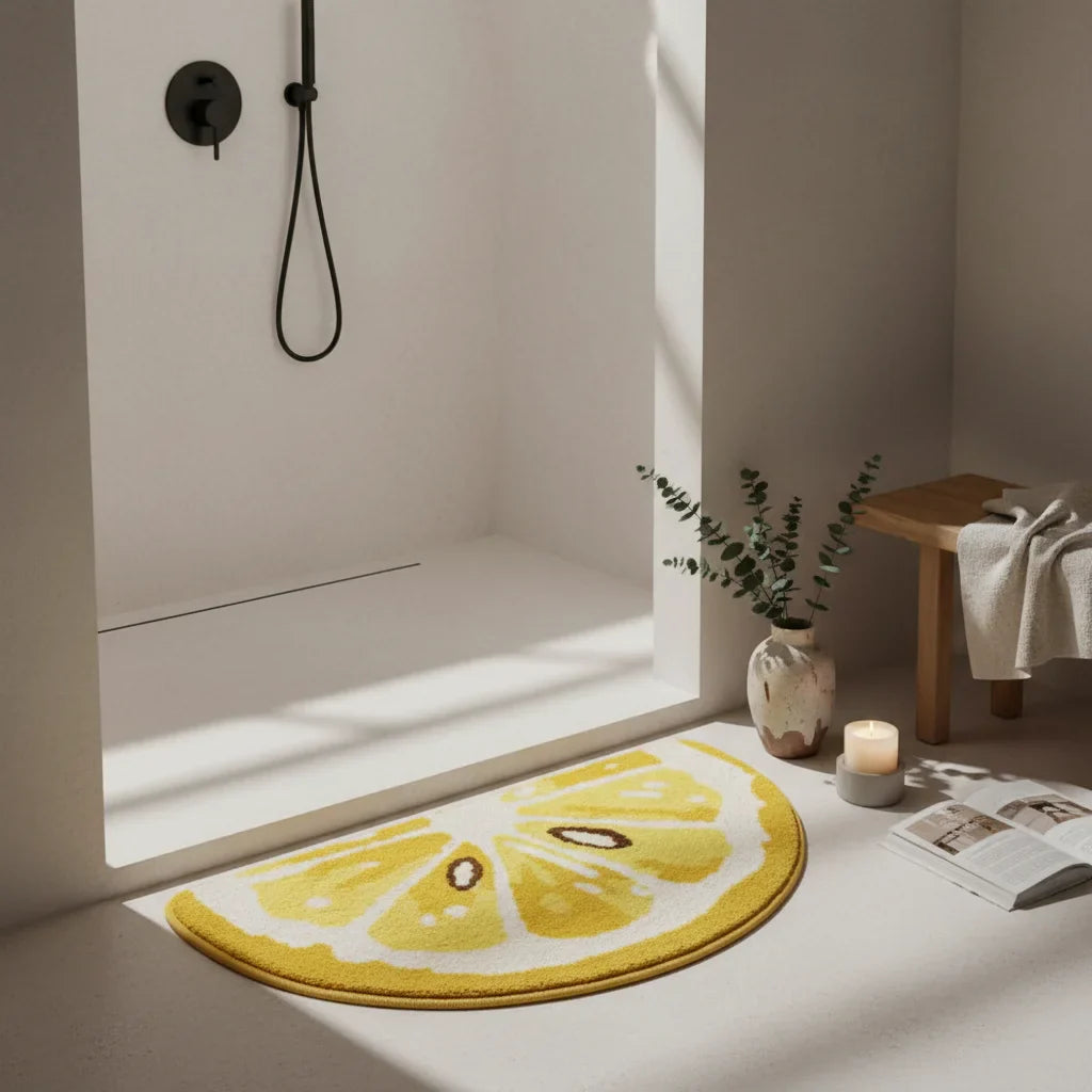 In Shape Half Moon Bath Mat