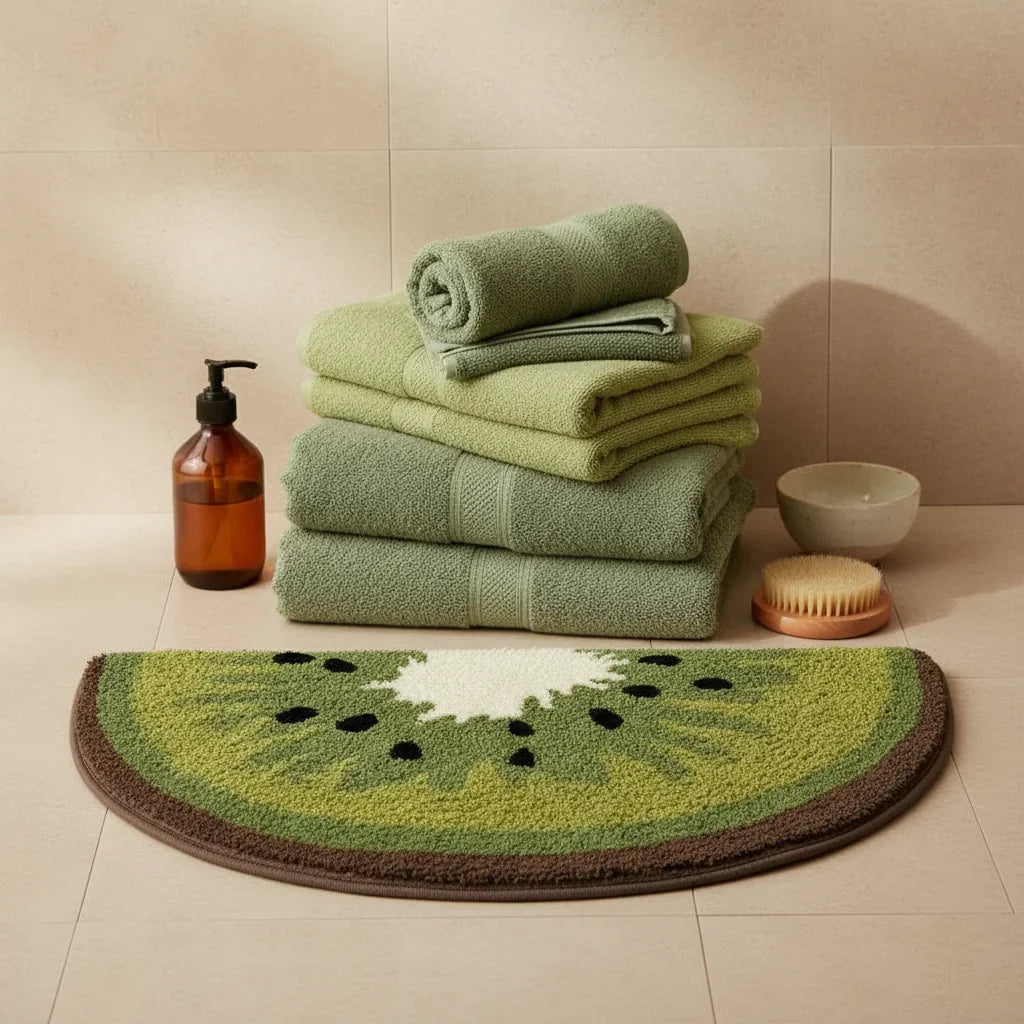 In Shape Half Moon Bath Mat