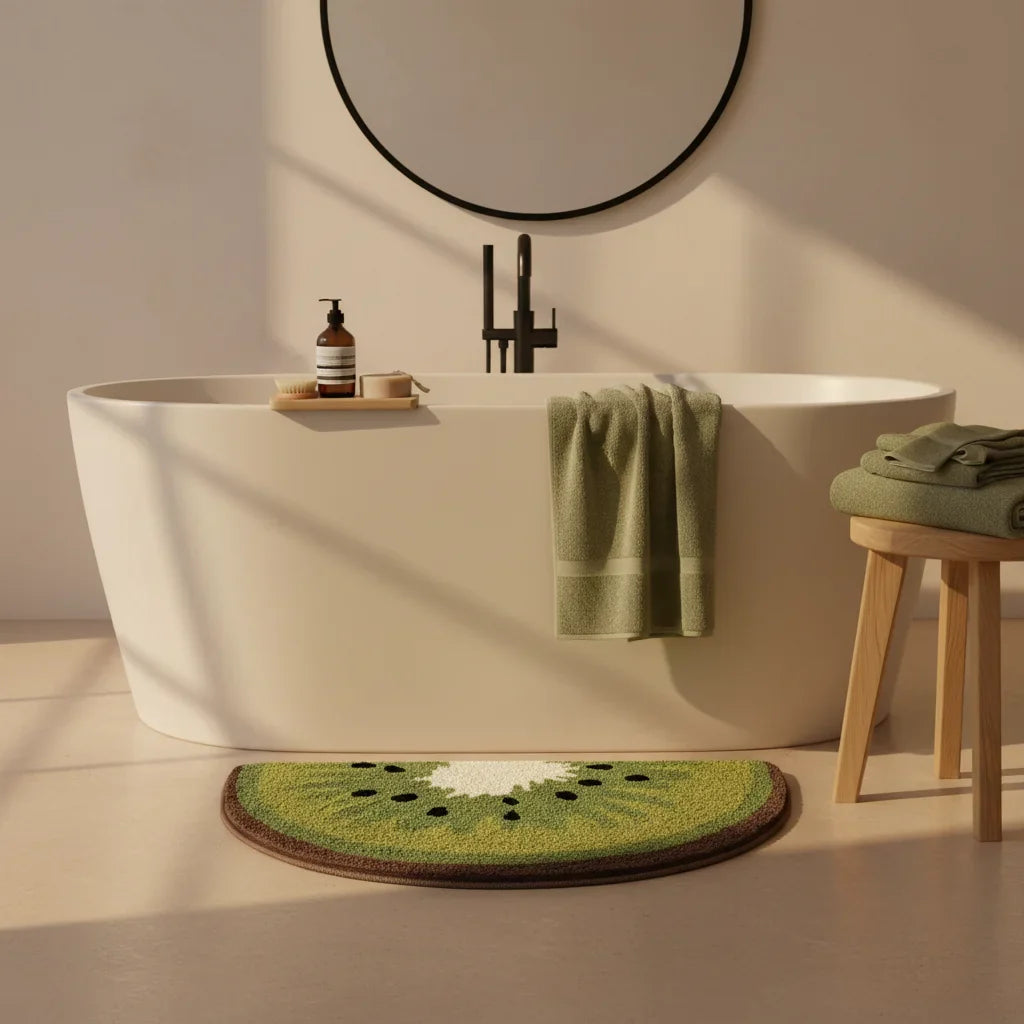 In Shape Half Moon Bath Mat