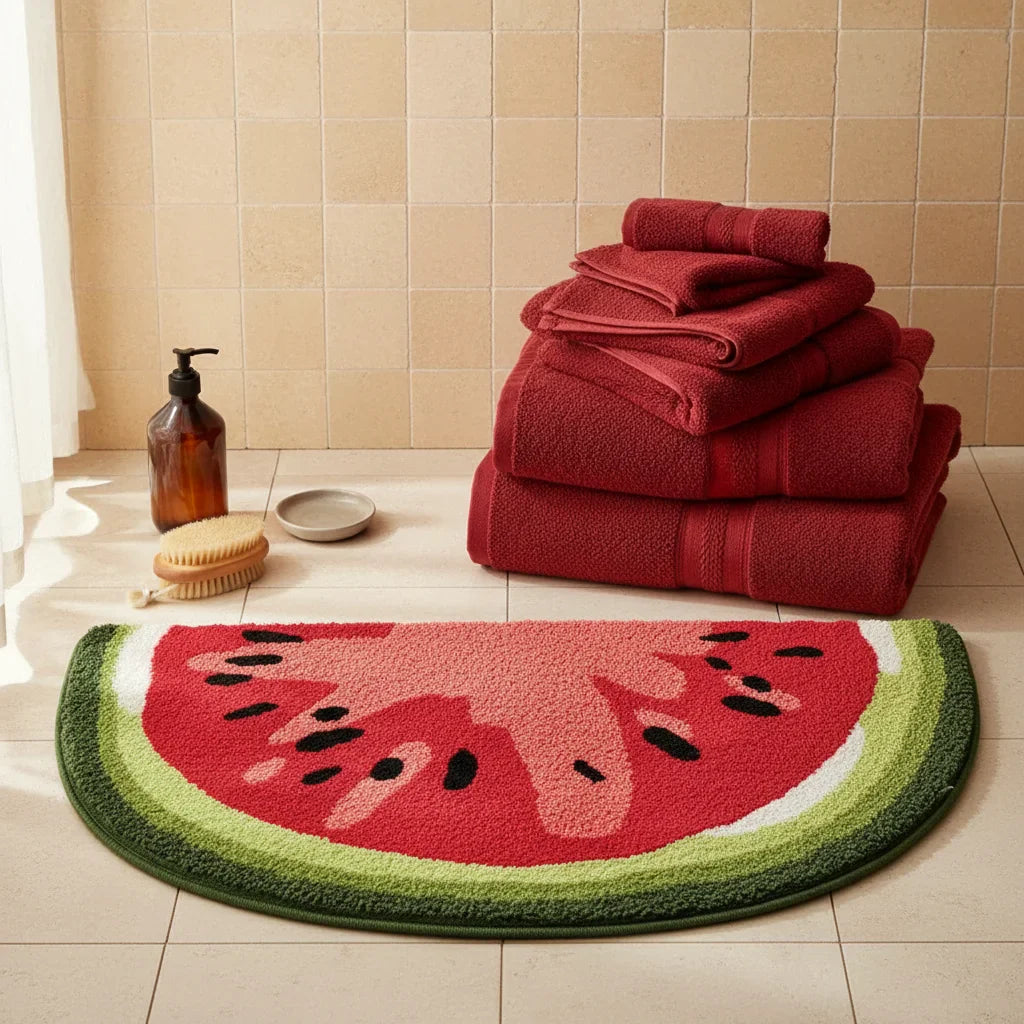 In Shape Half Moon Bath Mat