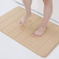 Thick Beige Bath Mat