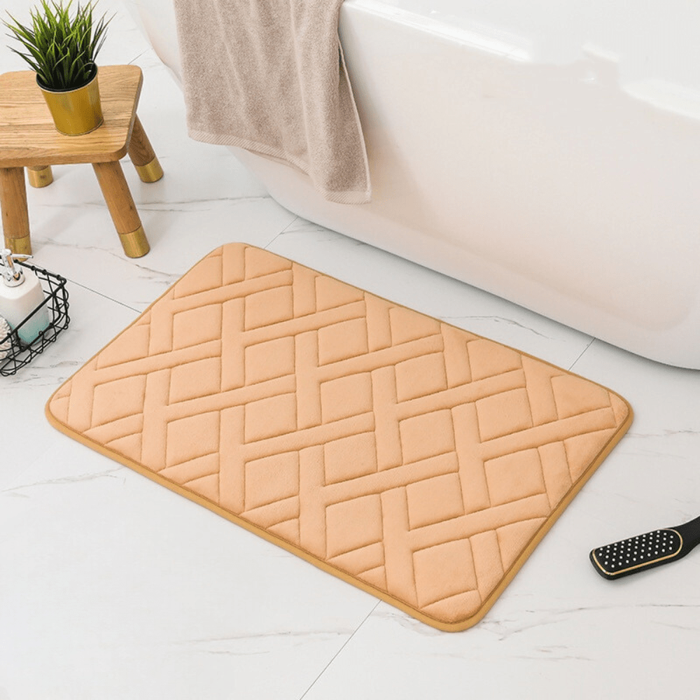 Thick Luxury Bath Mat - size comparison