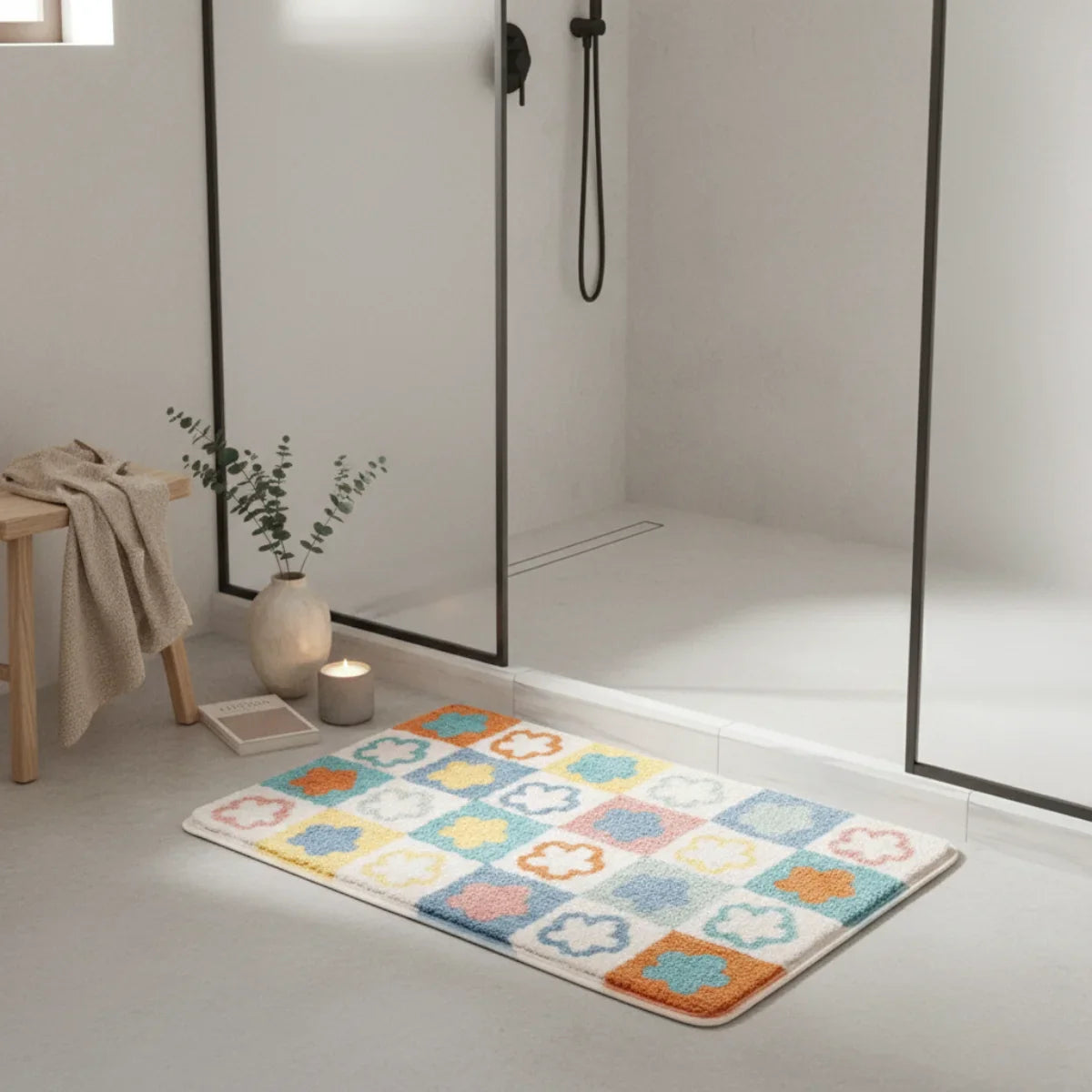 Flower Bath Mat