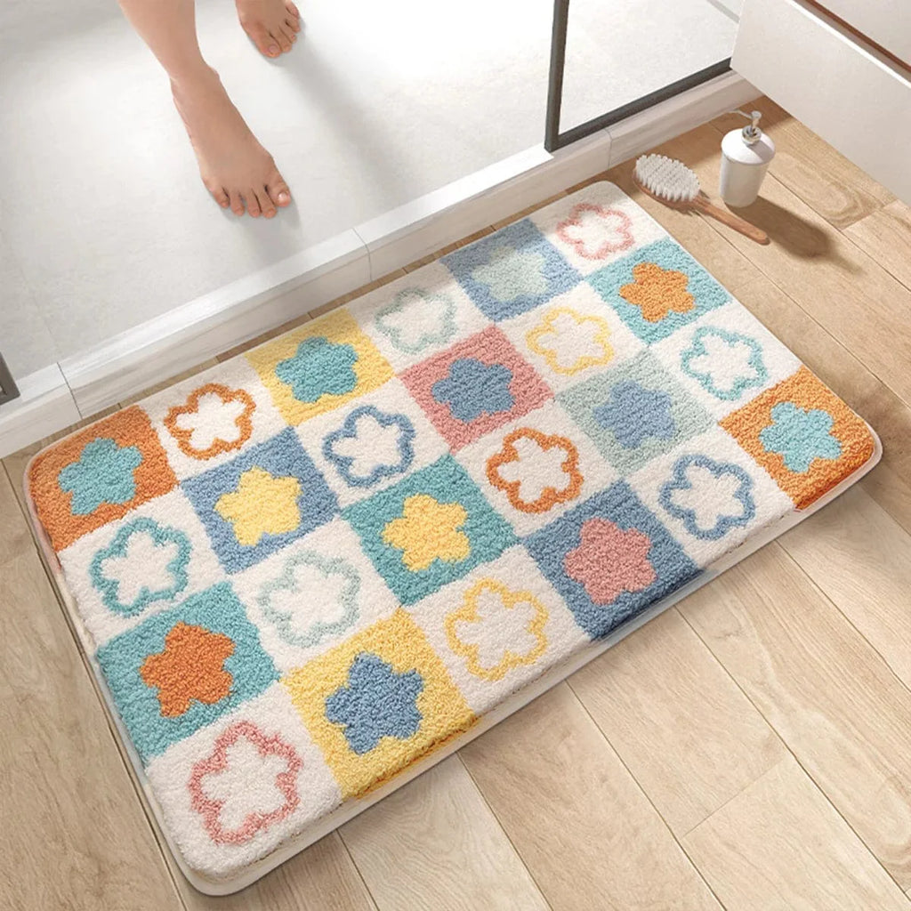 Flower Bath Mat