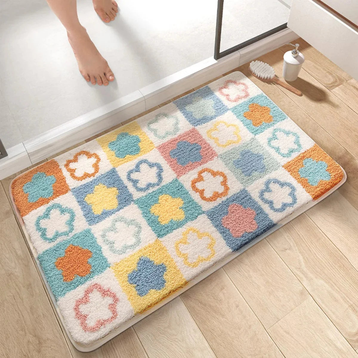 Flower Bath Mat