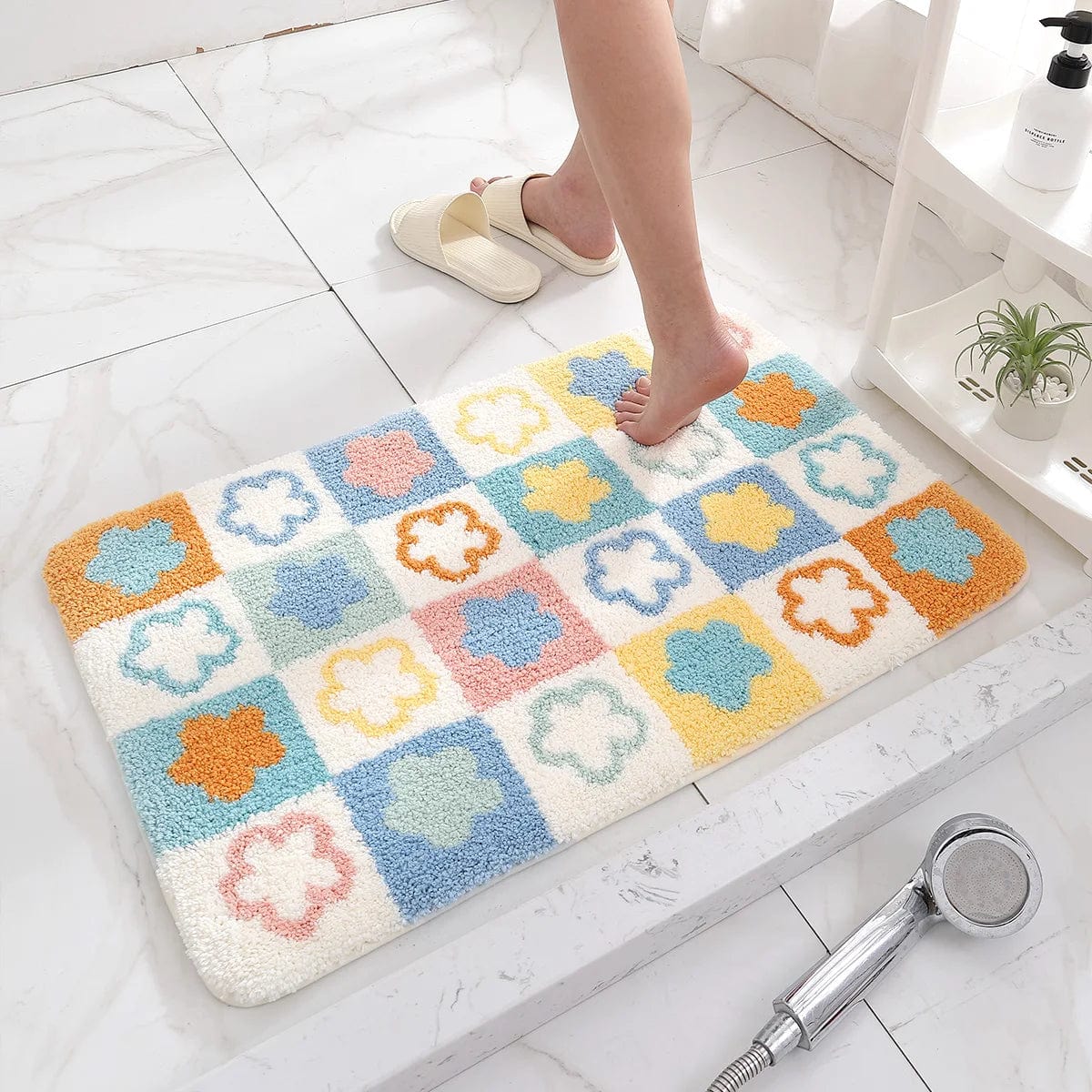 Flower Bath Mat