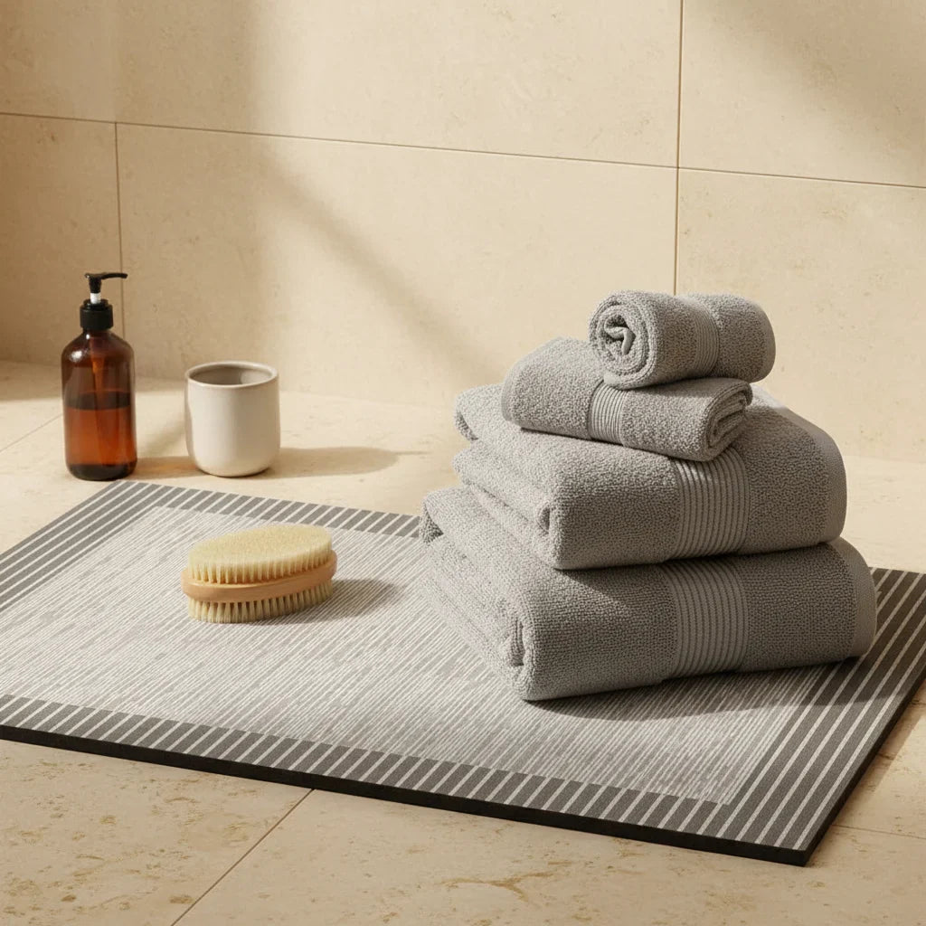 Gray Charcoal Bath Mat