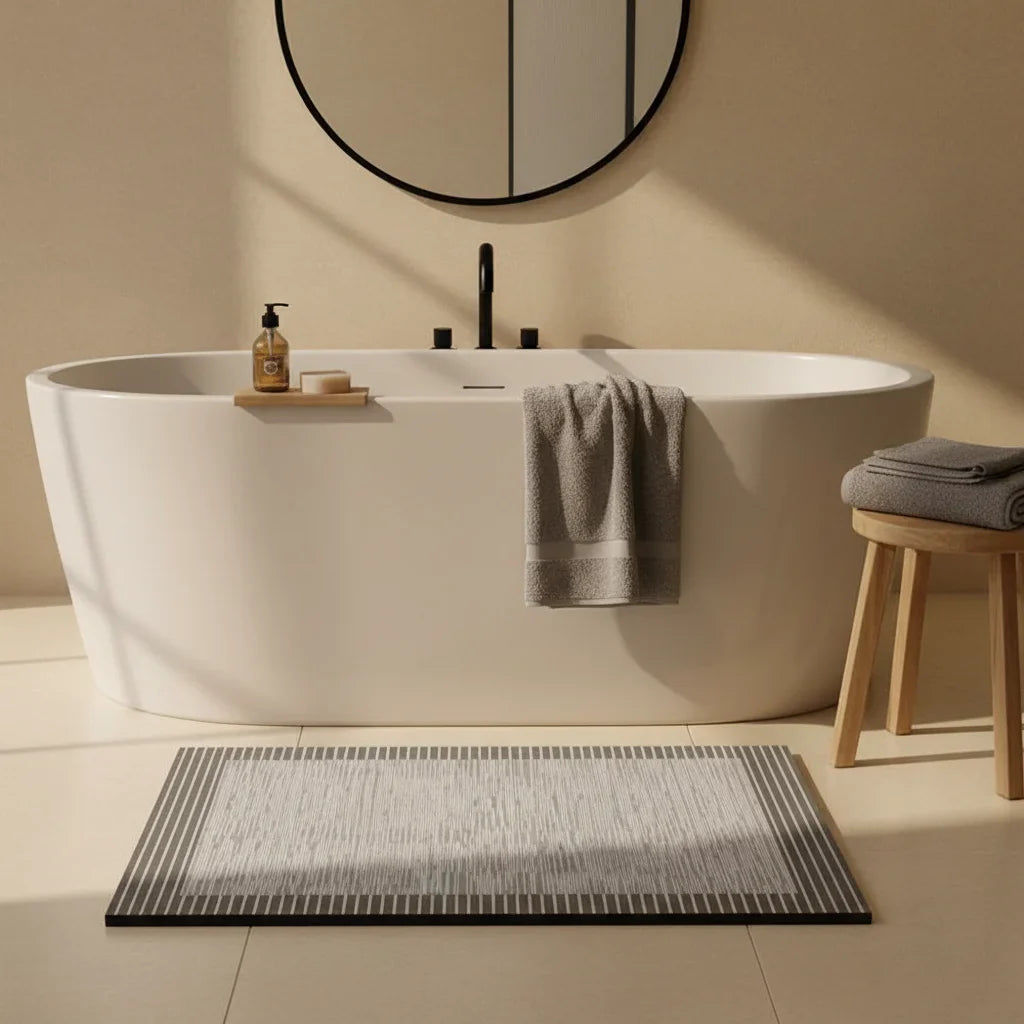 Gray Charcoal Bath Mat