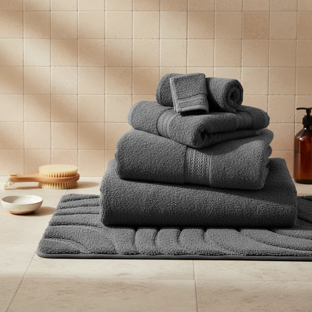 Gray Dark Bath Mat