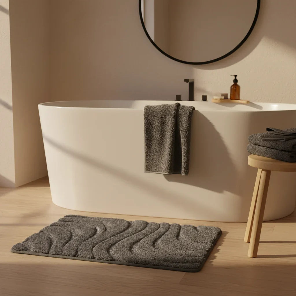 Gray Dark Bath Mat