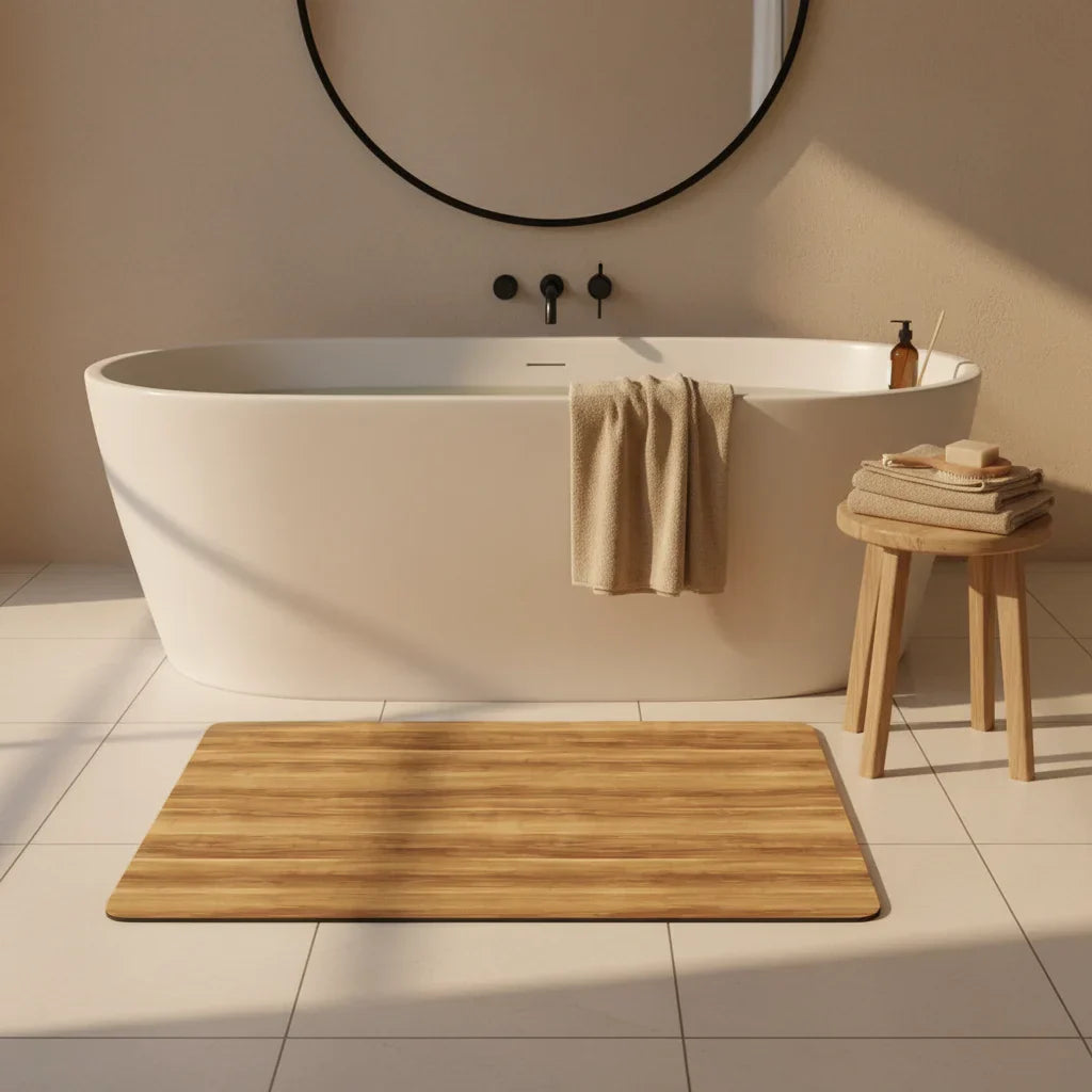 Imitation Wood Bath Mat