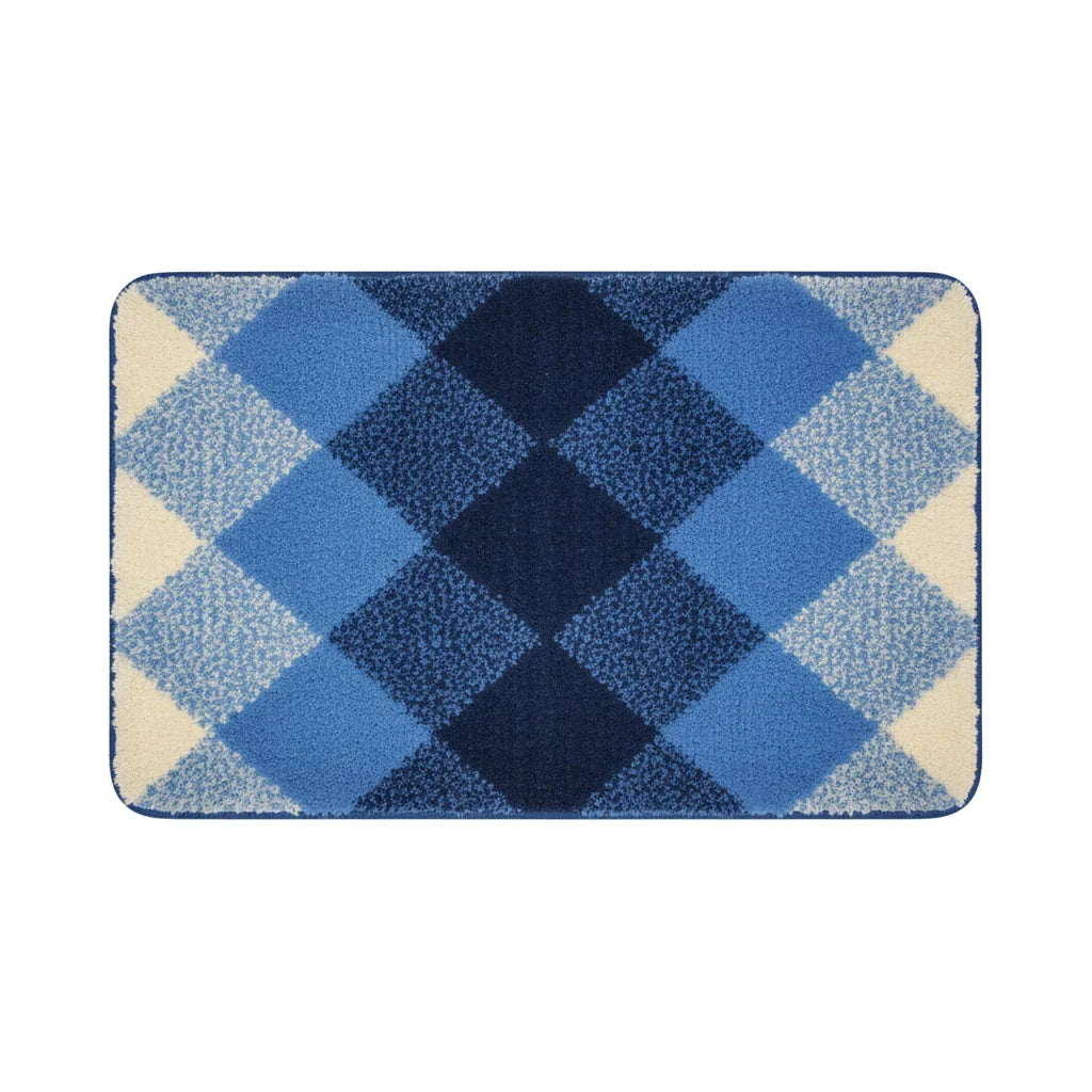 Pattern Checkered Bath Mat