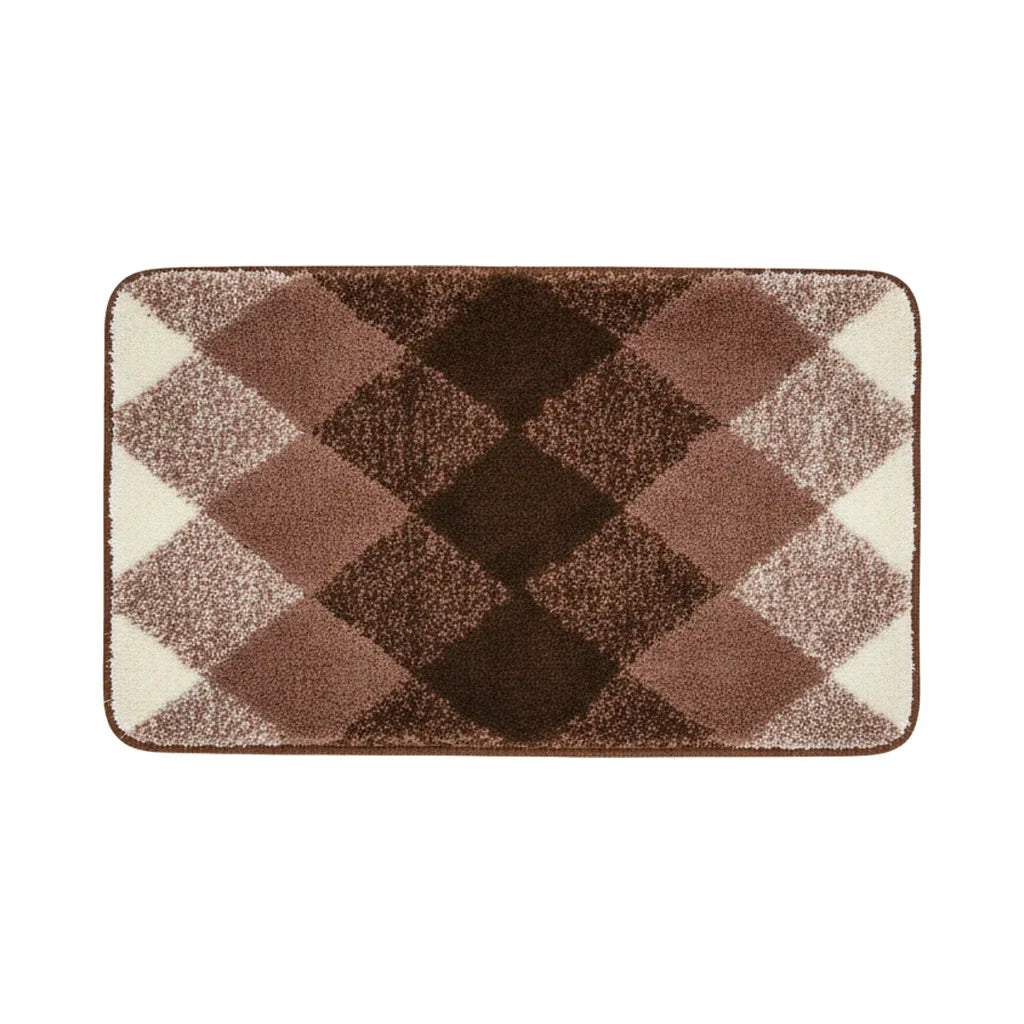 Pattern Checkered Bath Mat