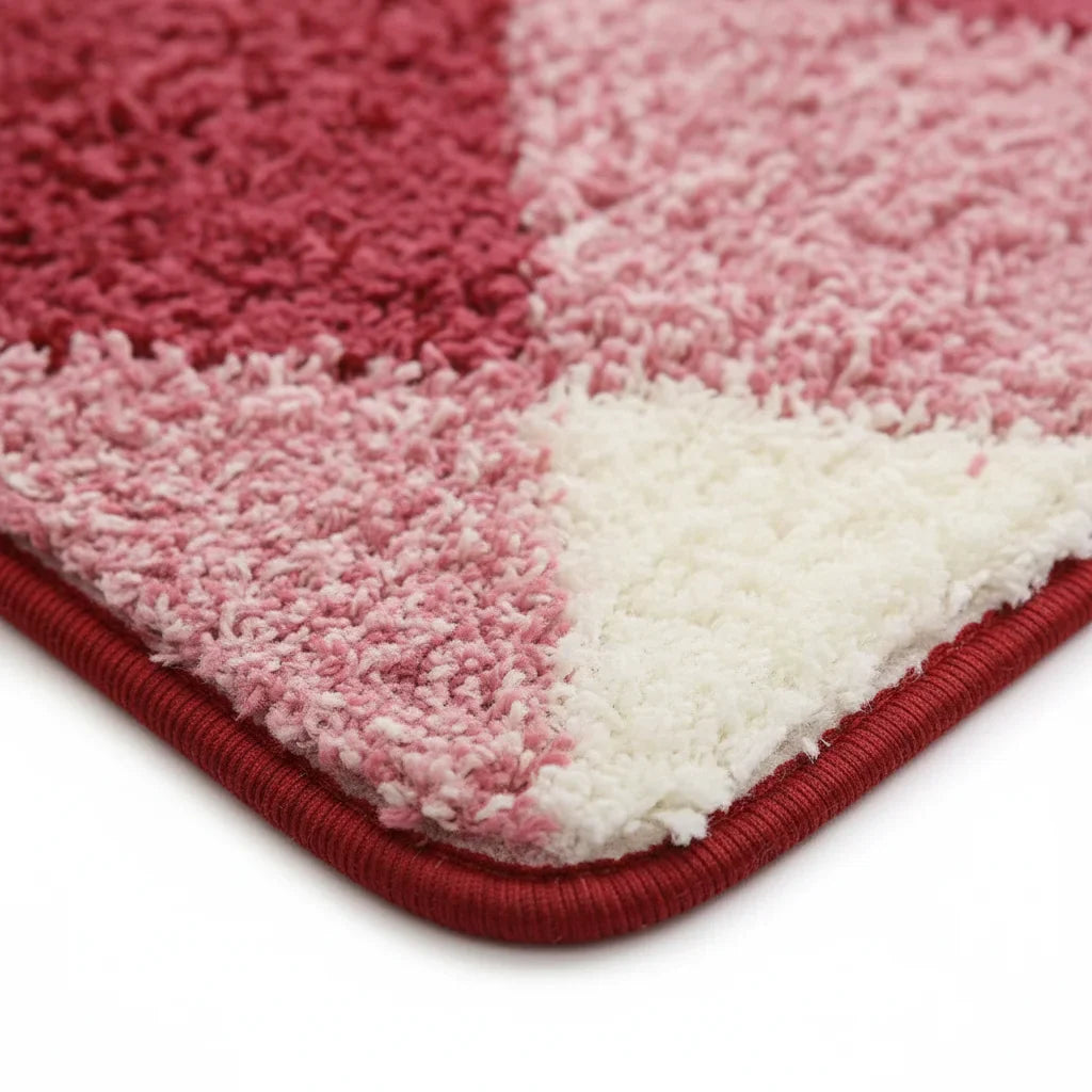 Pattern Checkered Bath Mat