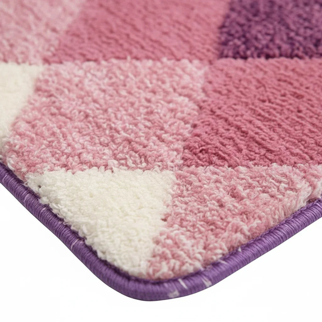 Pattern Checkered Bath Mat