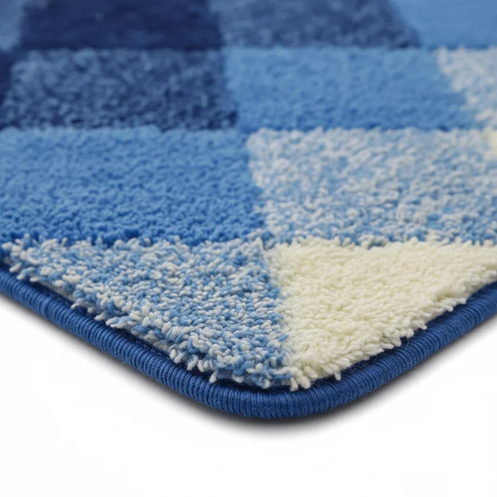 Pattern Checkered Bath Mat