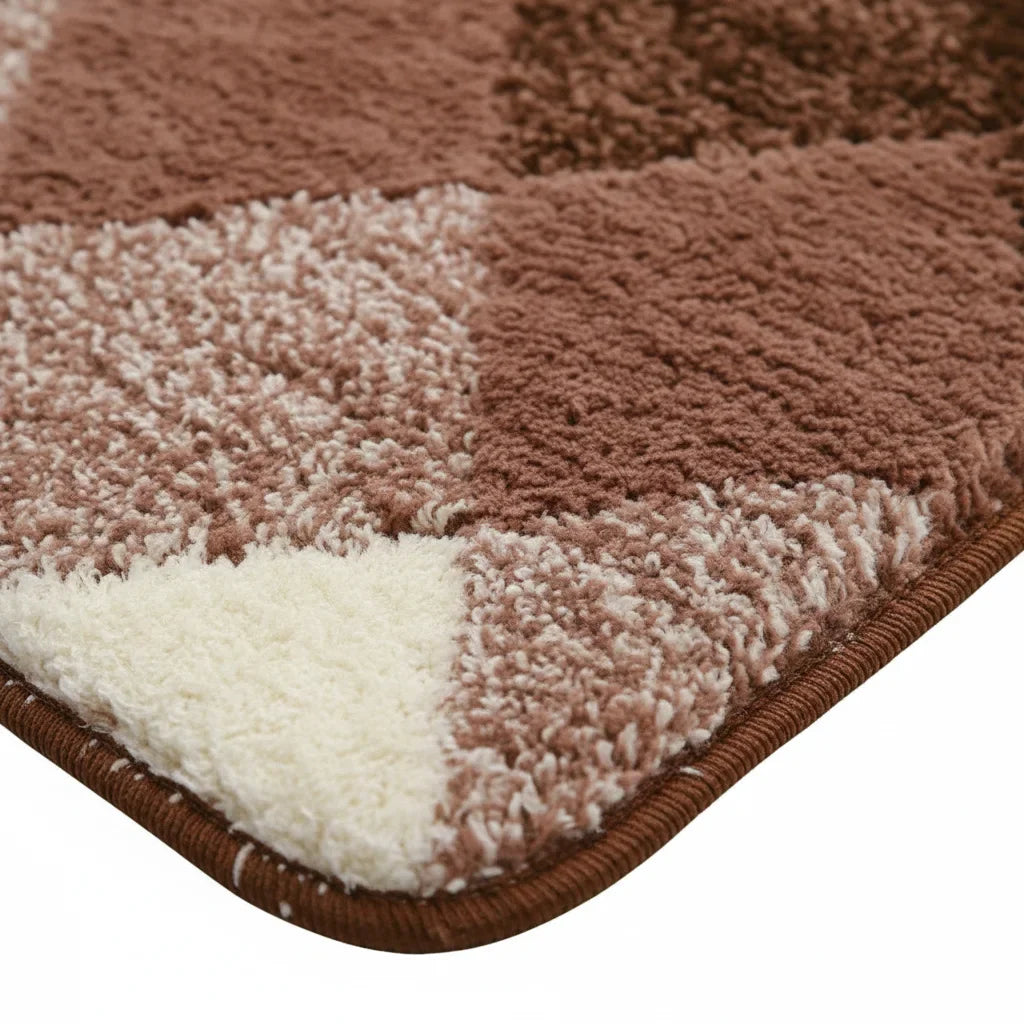 Pattern Checkered Bath Mat