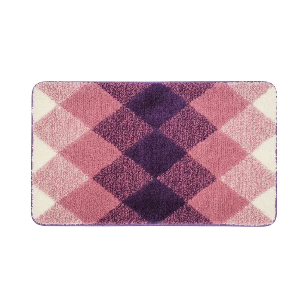 Pattern Checkered Bath Mat