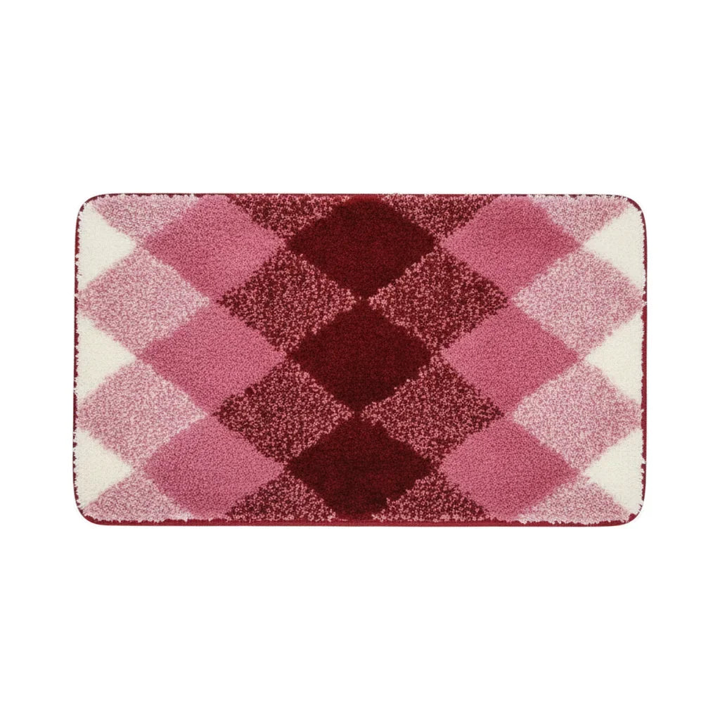 Pattern Checkered Bath Mat