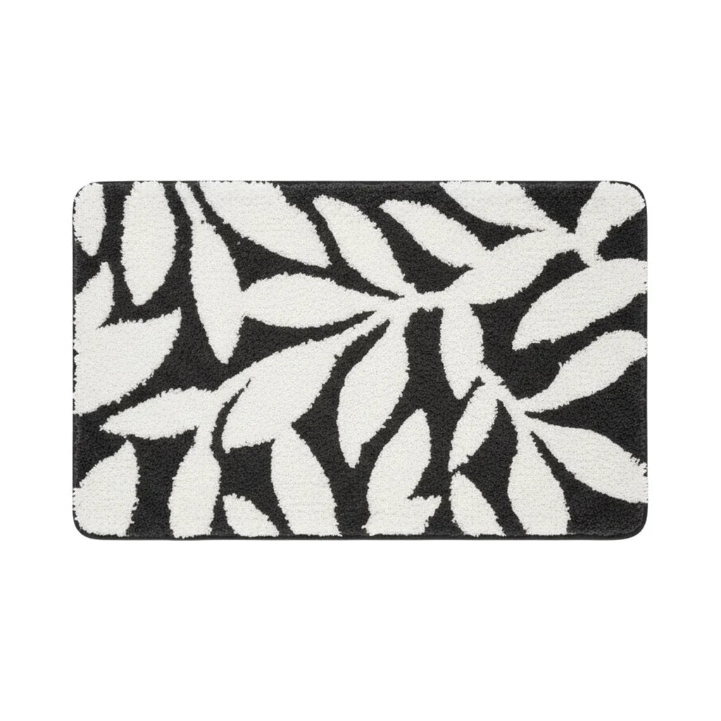 Pattern Leaf Bath Mat