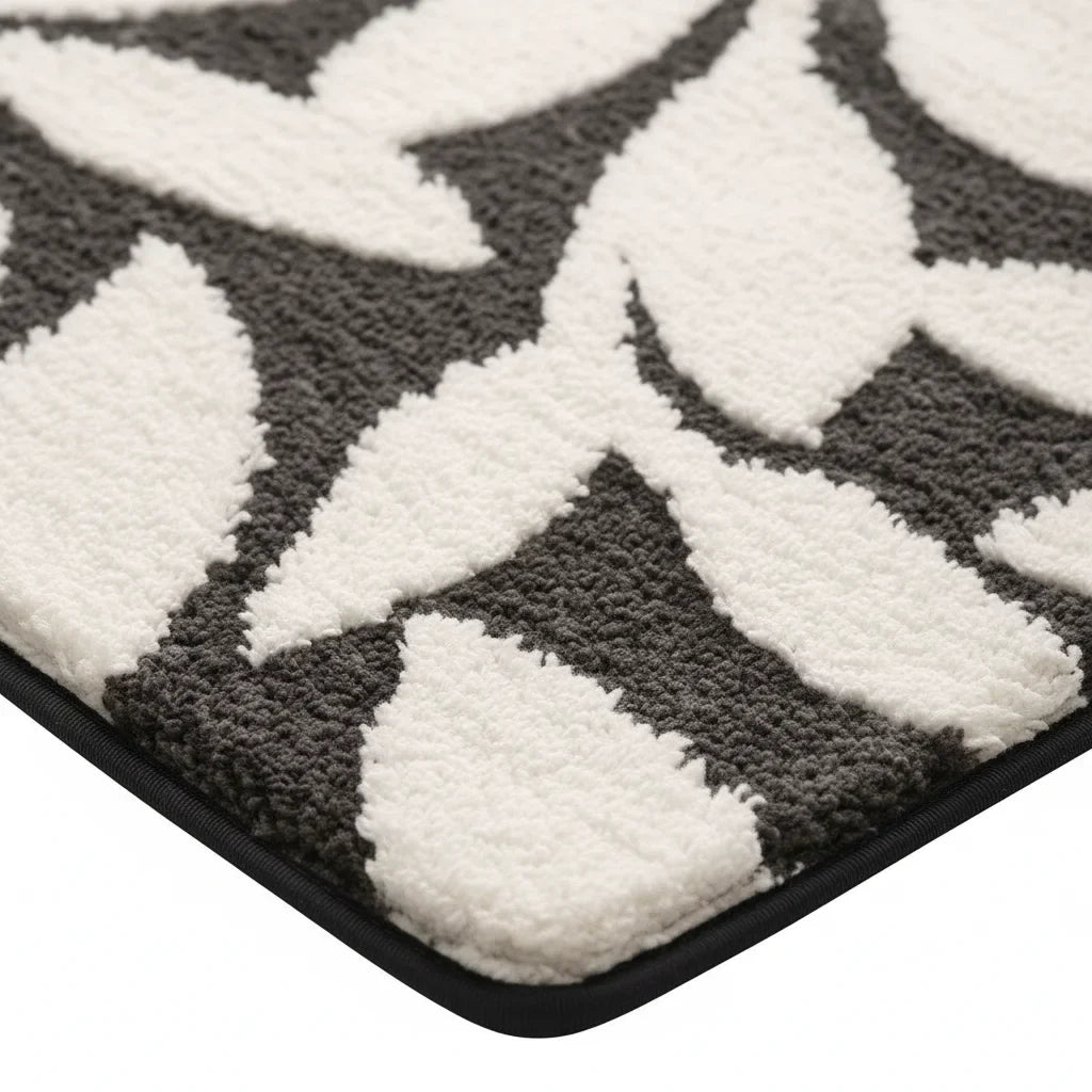 Pattern Leaf Bath Mat