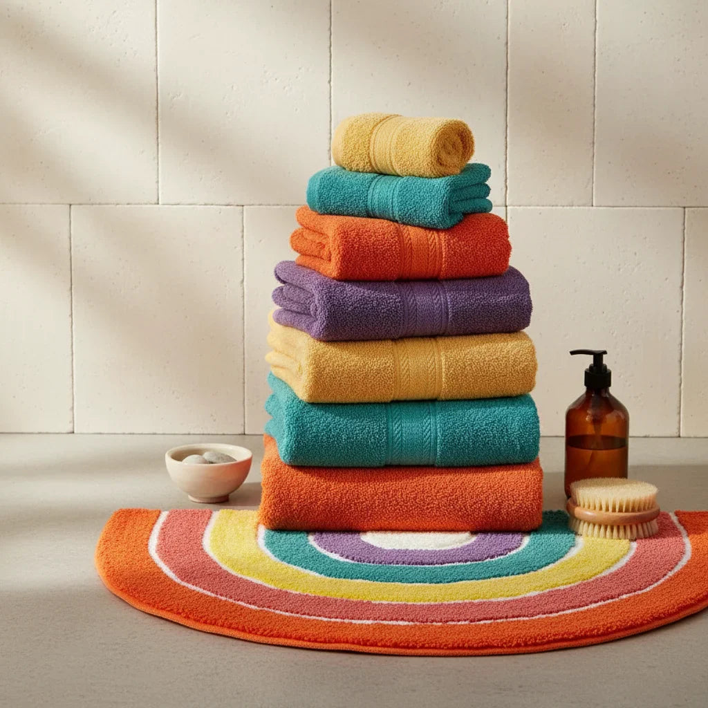 Multicolor Bath Mat