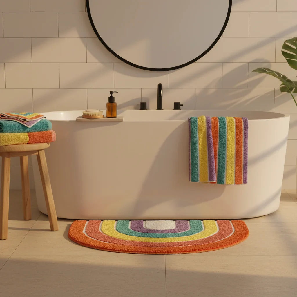 Multicolor Bath Mat