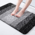 Black White Bath Mat