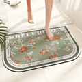 Tapis de Bain Orchidée Demi Lune
